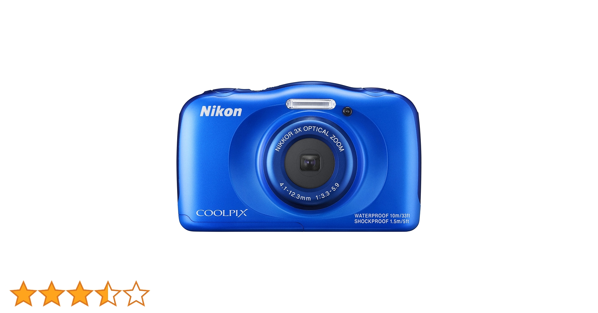 Amazon | Nikon デジタルカメラ S33 防水 1317万画素 S33 ブルー S33BL